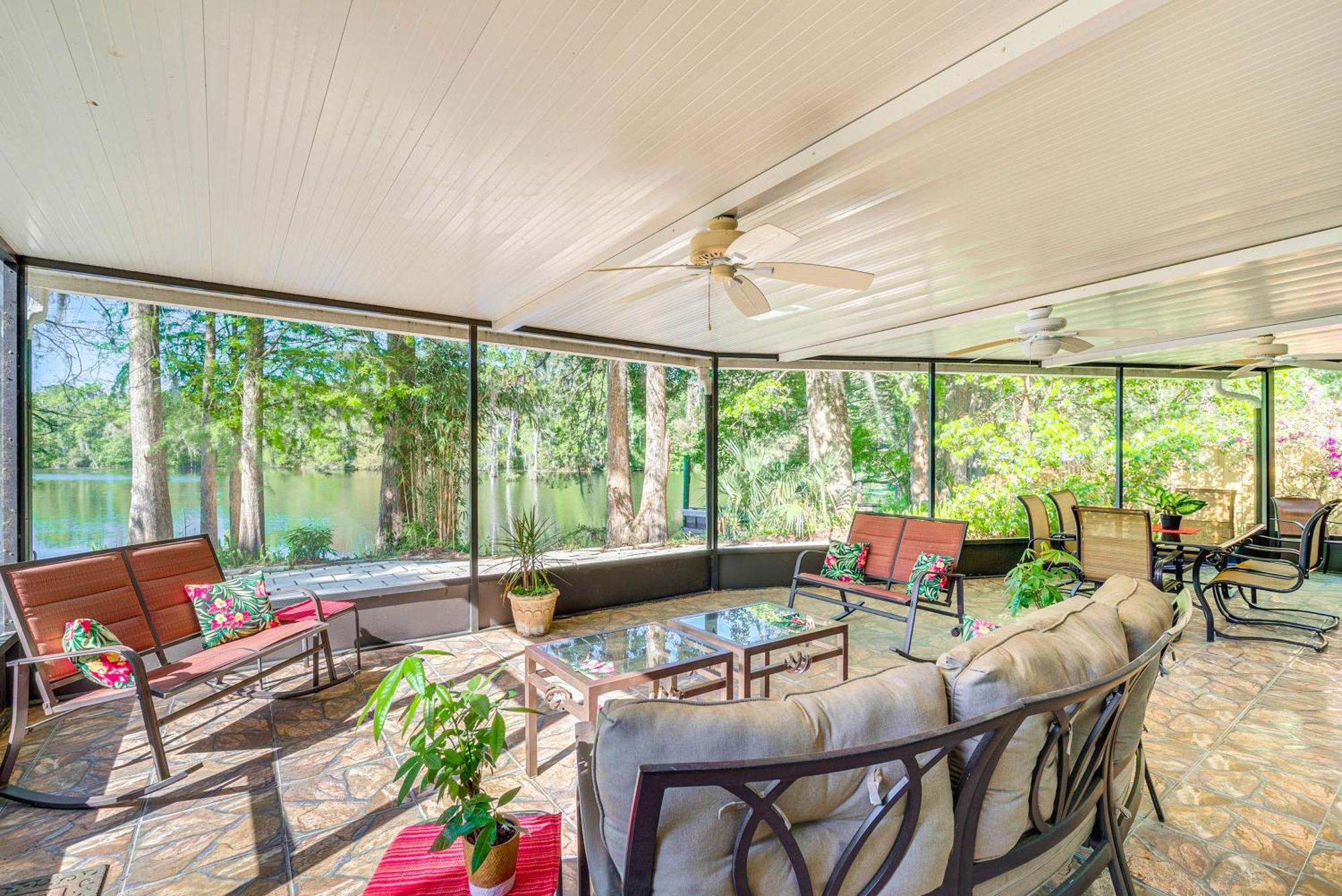 Waterfront Dunnellon Home With Private Dock And Lanai! Exterior photo